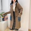 ITISF4 Women's Long Knitted Hooded Cardigan