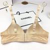 Women's solid color bra comfortable no steel ring bra no magnetic no steel ring middle-aged and elderly breathable underwear underwear direct batch
