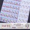 Skull Flatback Double-Hole Sew-on White AB Crystal Rhinestone Buttons for DIY.