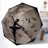 1pc Dance Moon Automatic Open/Close Umbrella - Compact Travel Umbrella with 8-Rib Durable Frame, Lightweight & Portable Design Z20