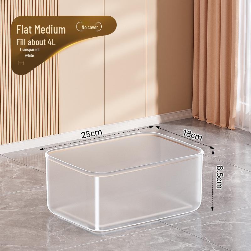 Clear Plastic Storage Box for Toys, Snacks, and Clothes 