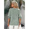 Women's New Summer Loose Printed Short-sleeved Round Neck Chiffon Shirt for Women