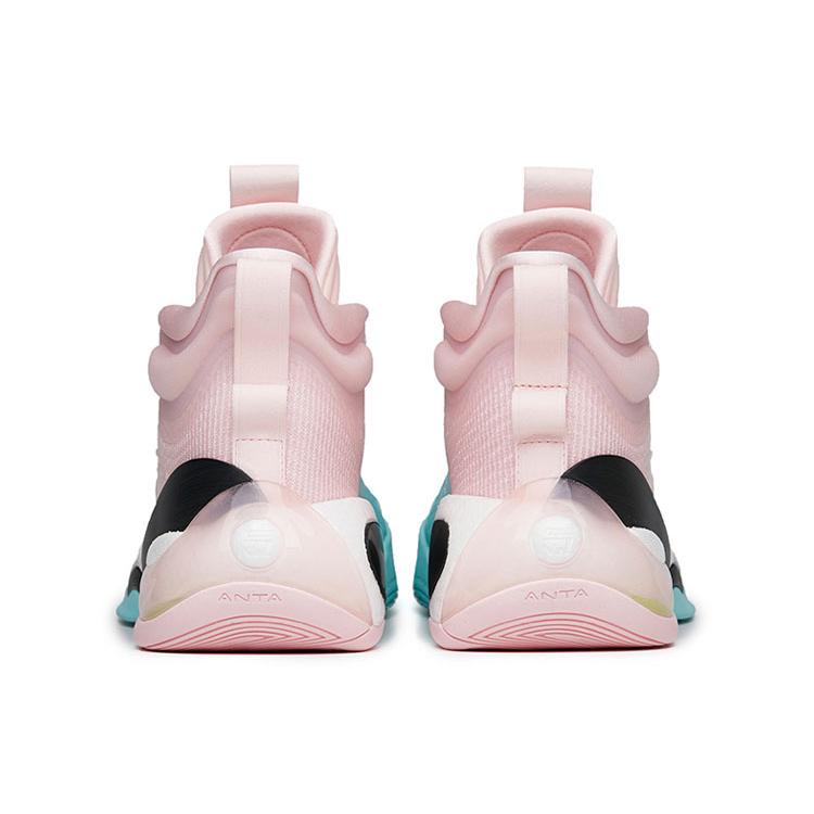 ANTA KT7 Basketball Shoes Men's Low Top Light Blue/Apricot Blossom Pink 112221101-6