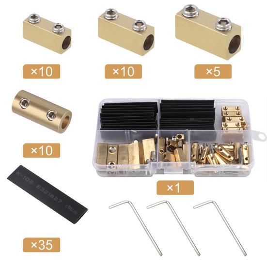 Wire Connectors Tinned with Heat Shrink Butt Brass Mechanical Butt Splice