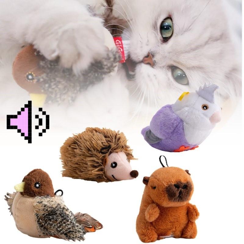 Toys Touch Cat Induction Vocalizations Sparrows Parrots Hedgehogs Capybaras