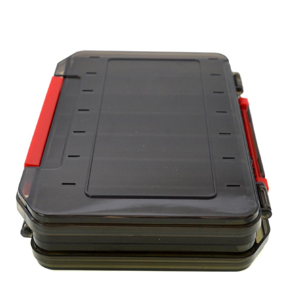 Fishing Tackle Box 14 Compartments Fishing Accessories Lure Hook Storage Case Double Sided Fishing Tool Organizer Box