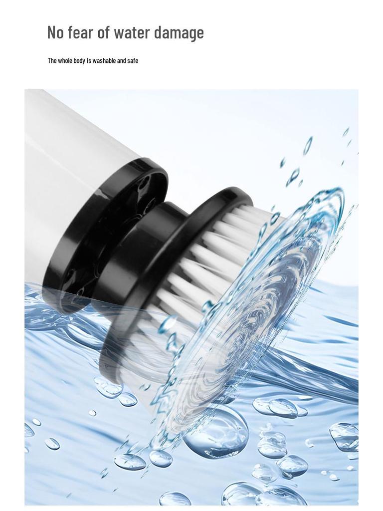 Electric 8-in-1 Retractable Cleaning Brush with LCD Display