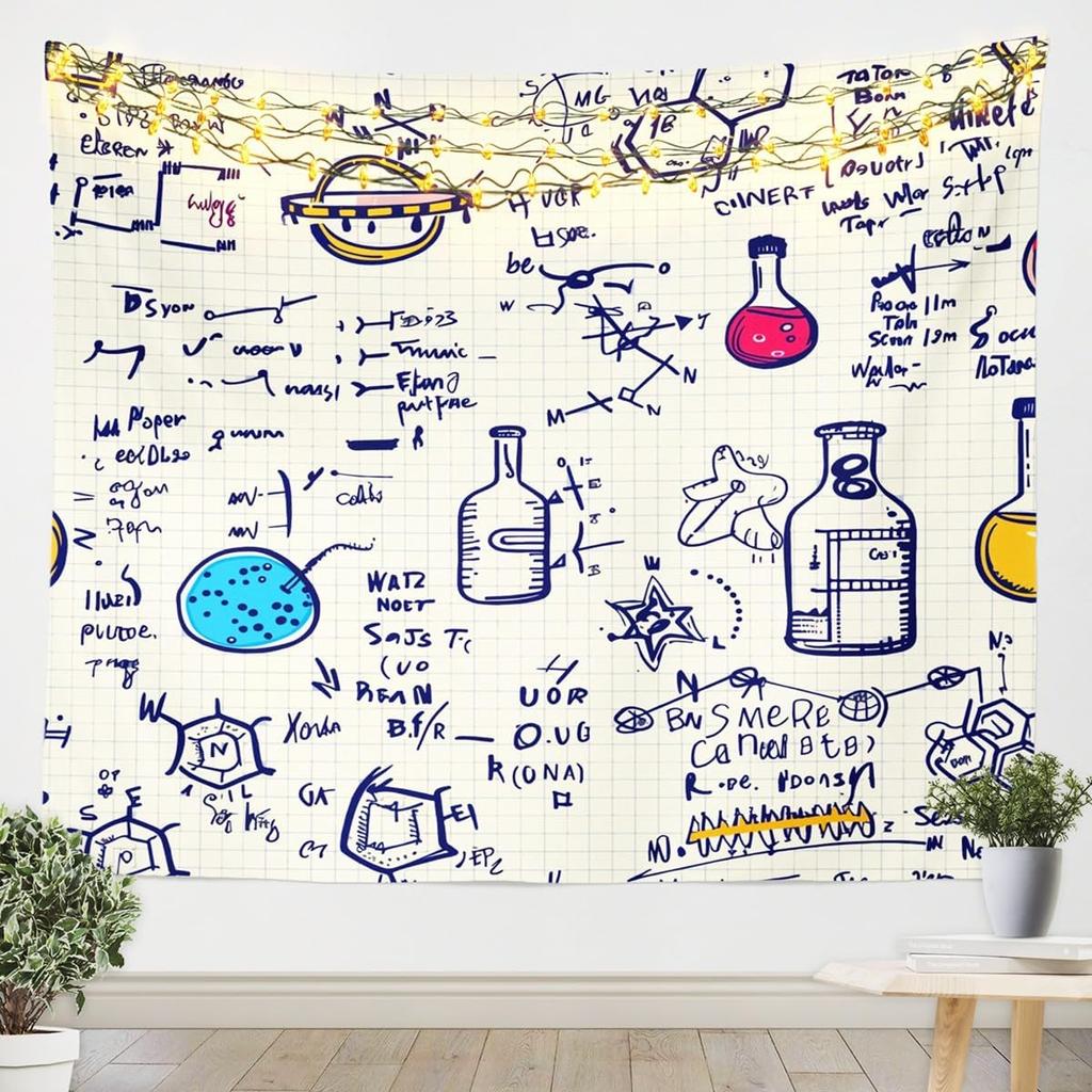 School Supplies Tapestries Drawing Board Paintbrush Wall Hangings Art,Students School Study Tapestry Fine Arts.Themed Wall Art