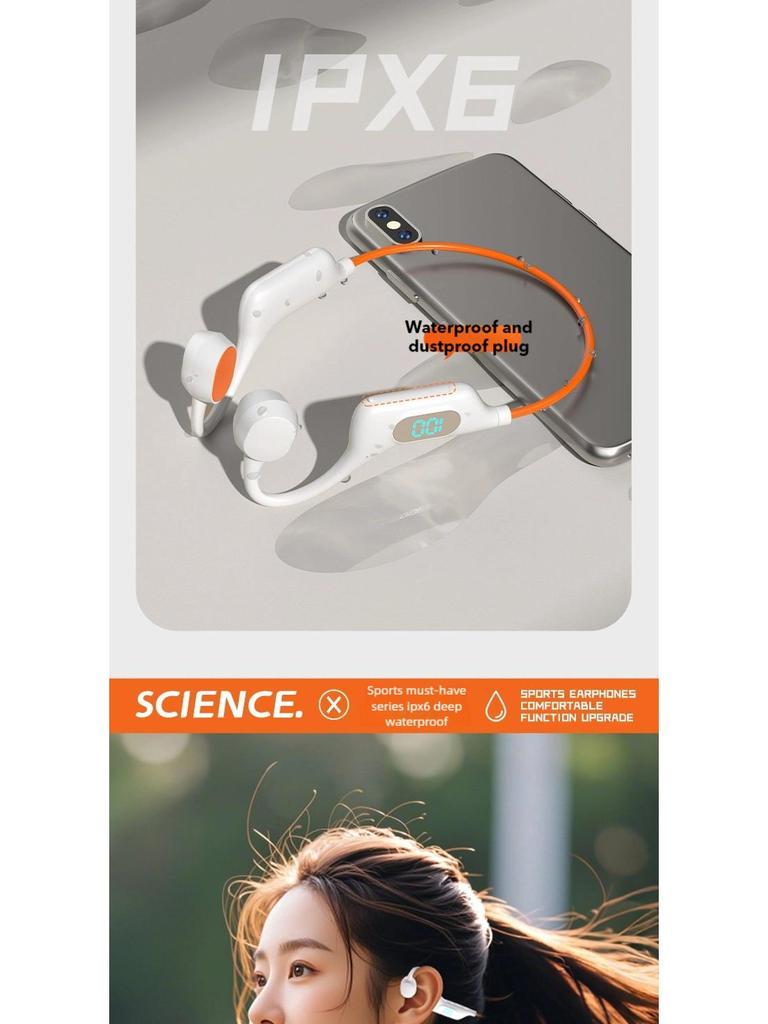 Wireless In-Ear Bluetooth Sports Headphones with Ear-Hook and Card Slot, Universal Stereo Sound.