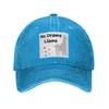 No Drama Llama  Denim Cap Casual Baseball Caps Adjustable Hat Summer Unisex Baseball Hats
