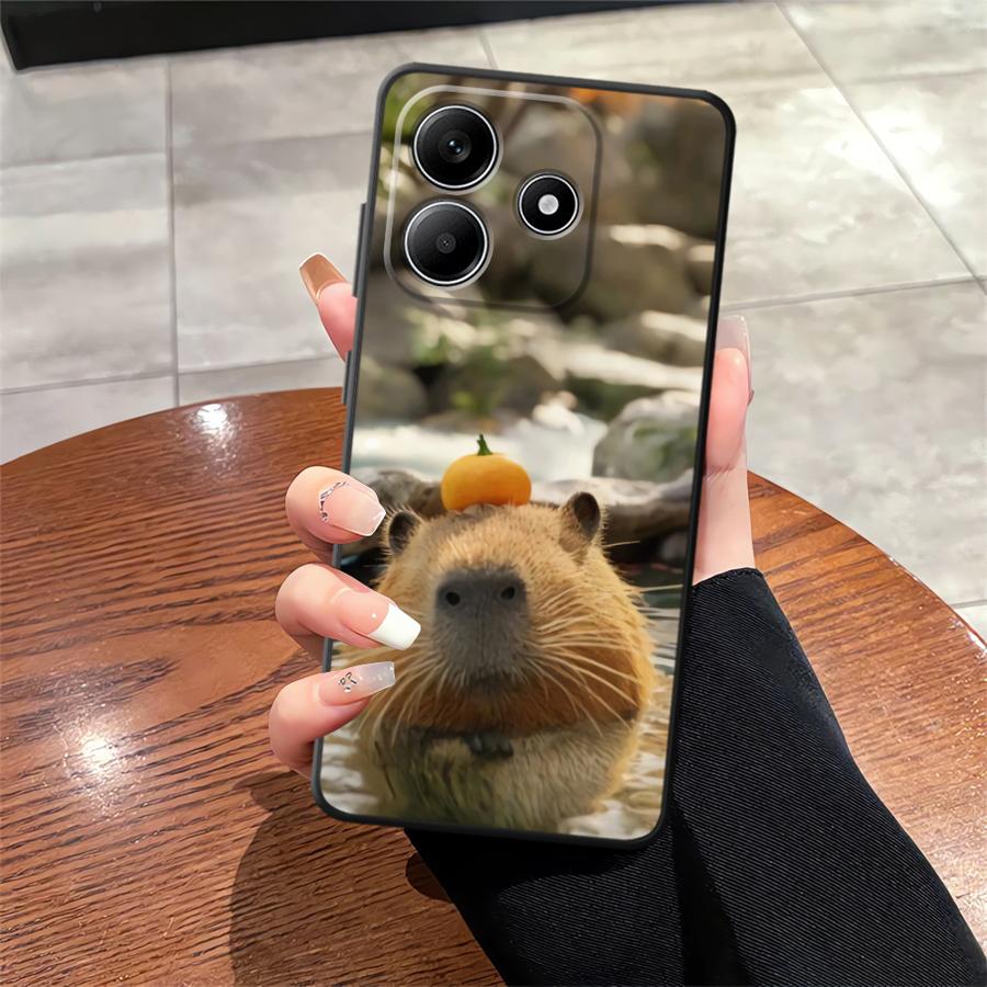 

Cute Capybara Case for Xiaomi Redmi Note 10 9 8 Pro 11 13 12 Pro Plus 11S 10S 9s 12S Soft Back Phone Cover Redmi Note 8