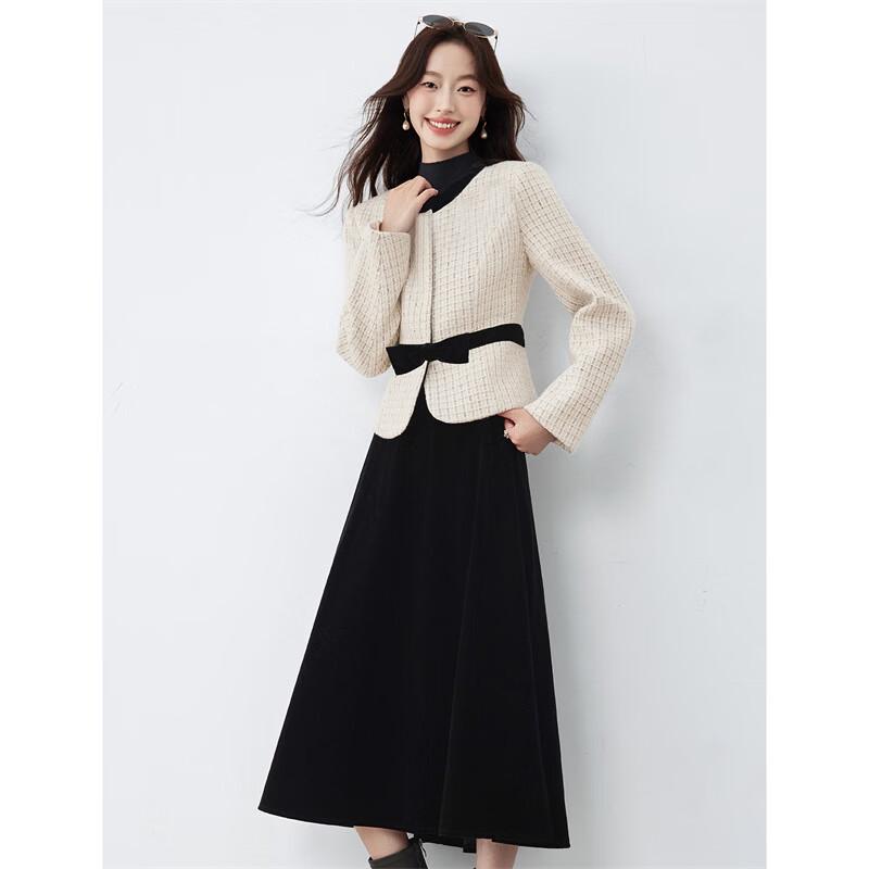Elegant Winter Two-Piece Skirt Set