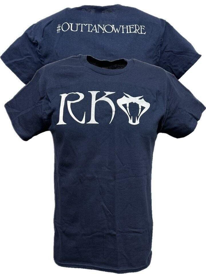 

Randy Orton RKO #OuttaNoWhere Navy Blue T-shirt 4XL