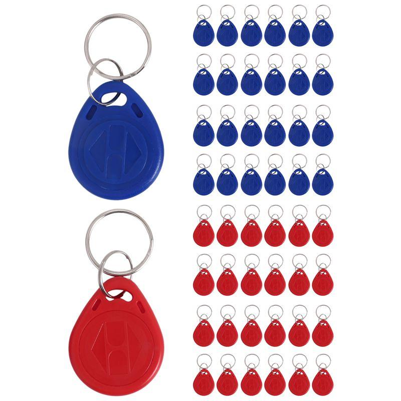 

ABUL-50Pcs 125 Khz Proximity ID Card RFID Keyfob Access Control Key For Door Entry Access Control System TK4100