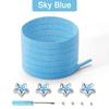 Star Diamond No Tie Shoelaces Colorful Rhinestone Metal Buckle Shoe Laces Flat Elastic Shoelace Kids Adult Sport Cute Shoestring