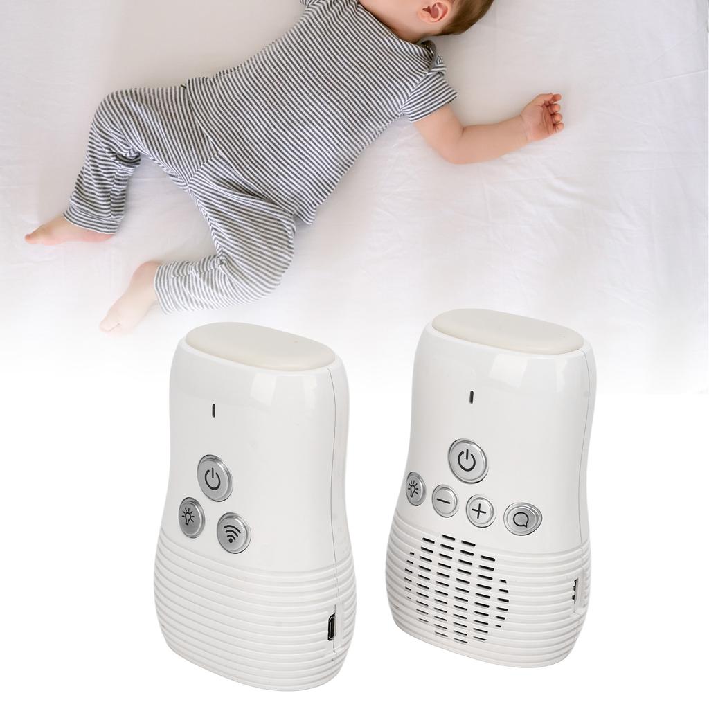 2.4GHz Wireless Audio Baby Monitor Two Way Intercom Baby Care Monitor with Night Light 100‑240V