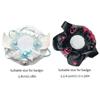 Kawaii Lace Magnetic Anime Badge Holder Bear Bow Pins Display Base Star Heart Ornate Ribbon Badge Flower Ita Bag Accessories