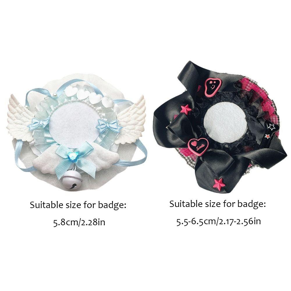 Lace Pins Display Base Heart Ornate Ribbon Badge Flower  Ita Bag Accessories