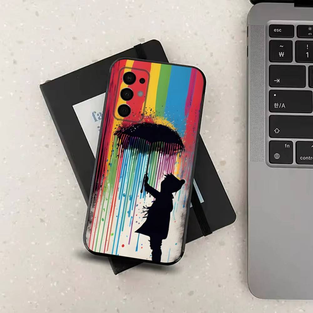 Graffiti Art B-Banksy S-Street Case For Samsung Galaxy A73,72,41,J7,22,Note,31,8,9,52,71,53,32,Soft Black Silicone Cover