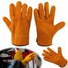Män Arbetshandskar Mjuk kohud Förare Jakt Körning Gård Trädgård Svetsning Säkerhetsskydd Säkerhet Mekanikerhandske