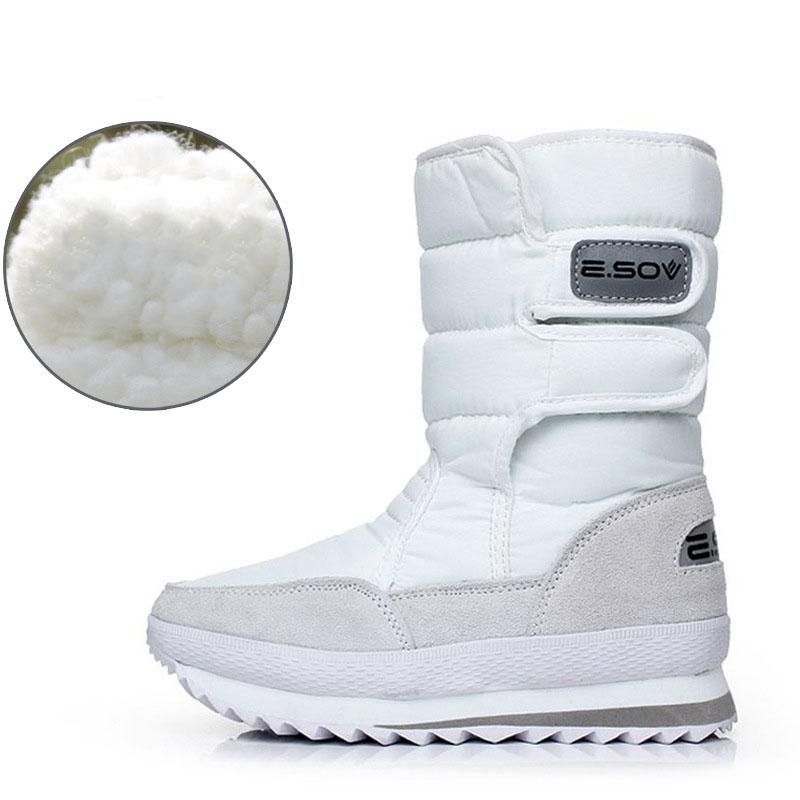 Non Slip Waterproof Snow Boots Women's Thickened Cotton Shoes Winter Padded Snow Boots Men