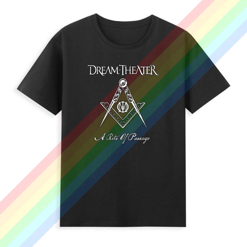 Men Summer T Shirt Dream Theater 40th Anniversary Tour 20242025 Tshirt Casual T Shirt Graphic Summer Short Sleeves 100 Cotton