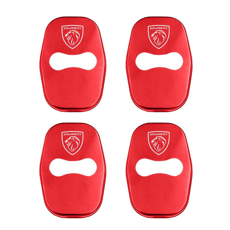 4PCS Car Antirust Door Lock Cover Accessories For Peugeot H 5008 408 308 Landtrek 208 2008 3008 Rifter 508 4008 e-Expert e-TRAVELL
