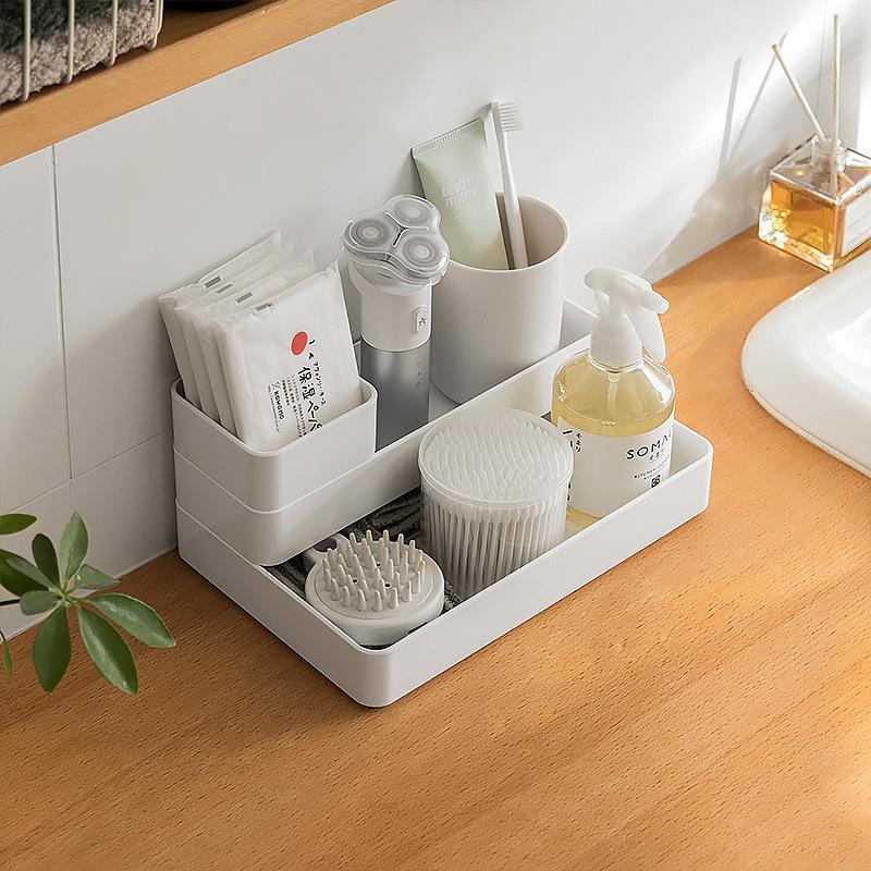 Adjustable Versatile Drawer Organizer Clear Plastic Trays and Dividers In 5 Sizes for Perfect Makeup and Kitchen Storage