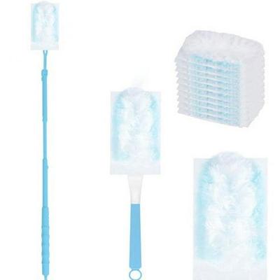Disposable Electrostatic Dusting Brush: Free Shipping, Soft Fiber Head for Household Cleaning