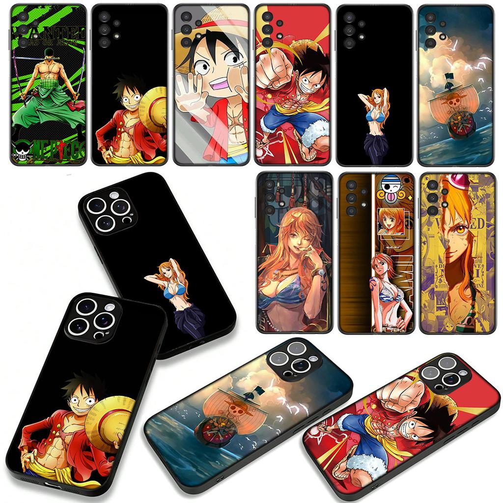 Nami One Pieces Luffy Zoro Phone Cover Case for Apple iPhone 16 15 14 Plus 13 12 Mini 17 Pro Max + 16E Air 16+ ProMax Casing