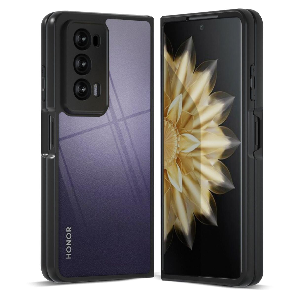 

IBMRS Чехол для Honor Magic V2 5G Защитный Гибридный Чехол для Телефона из ТПУ+ПК Transparent Black