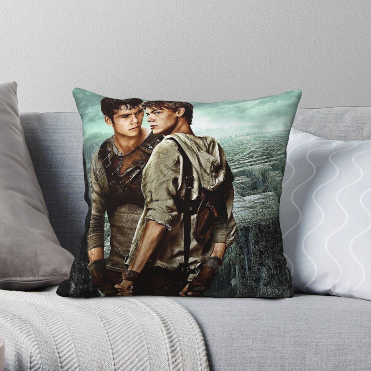 Green Harvest Unisex Maze Runner Newt Thomas Pillowcase Polyester Linen Velvet Printed Zip Decor Sofa Seater Cushion Cover