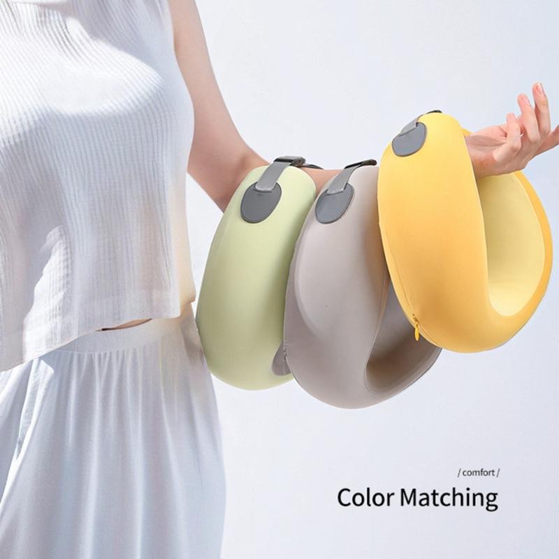 Memory Foam Travel Neck Pillow for Head and Neck Support Soft U Shape Cushions for Airplanes Car Home Office