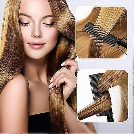 Electric hair comb Household curling iron dry and wet copper comb straighten multi-functional electric hair comb 29.5*4.6*4.5cm,2024 Ping