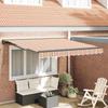 Retractable Awning Frame Blue and Orange 350 X 250 Cm