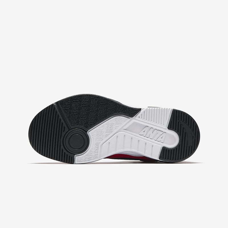 Anta Kids Arc Light Trendy Fashion Comfortable Lightweight Shock Absorption High-Top Kids Skate Shoes Kids Skate Shoes White Black Red A12448095-2