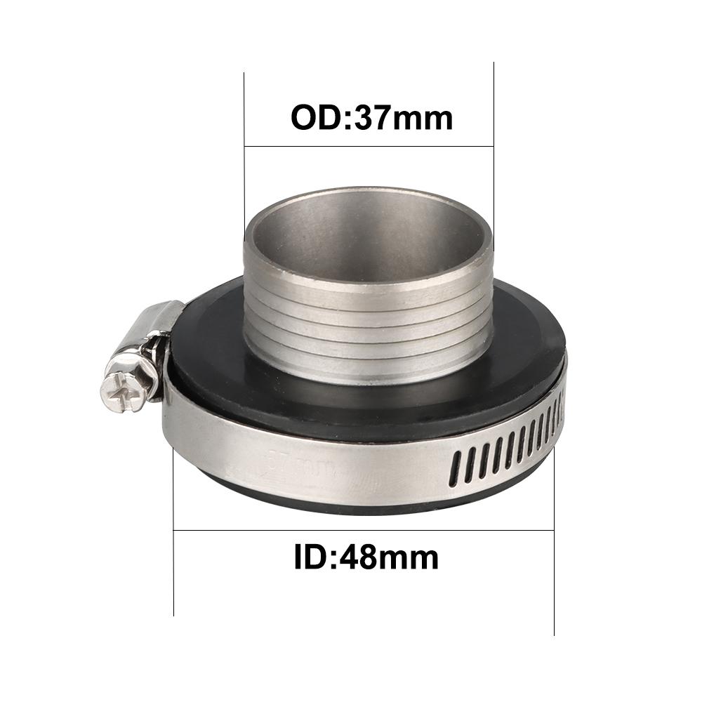 NIBBI Motorcycle 54mm/48mm/42mm/37mm Air Filter Joint Interface Adapter Air Cleaner CNC Intake Manifold for Honda Suzuki Motor