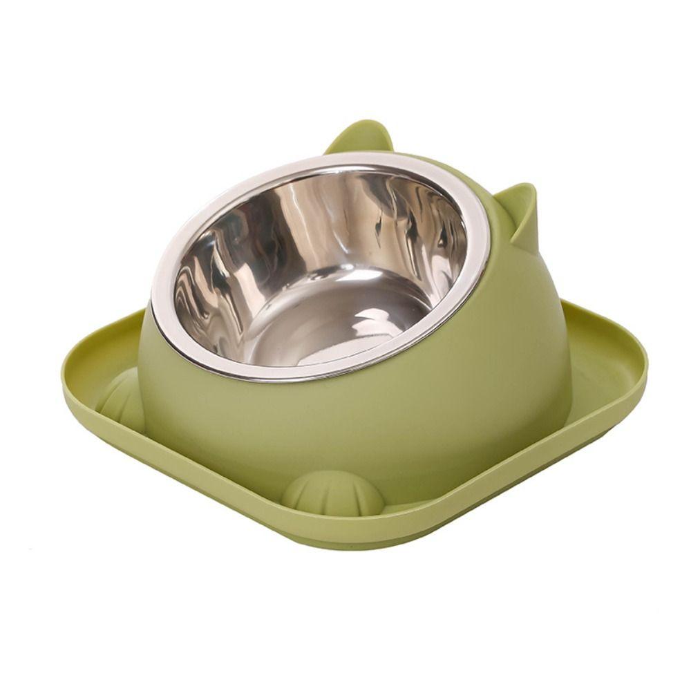 Stainless Steel Cat Bowl Anti Tipping Pet Feeding Basin Pet Food Dispenser Bowls  Prevent Ants