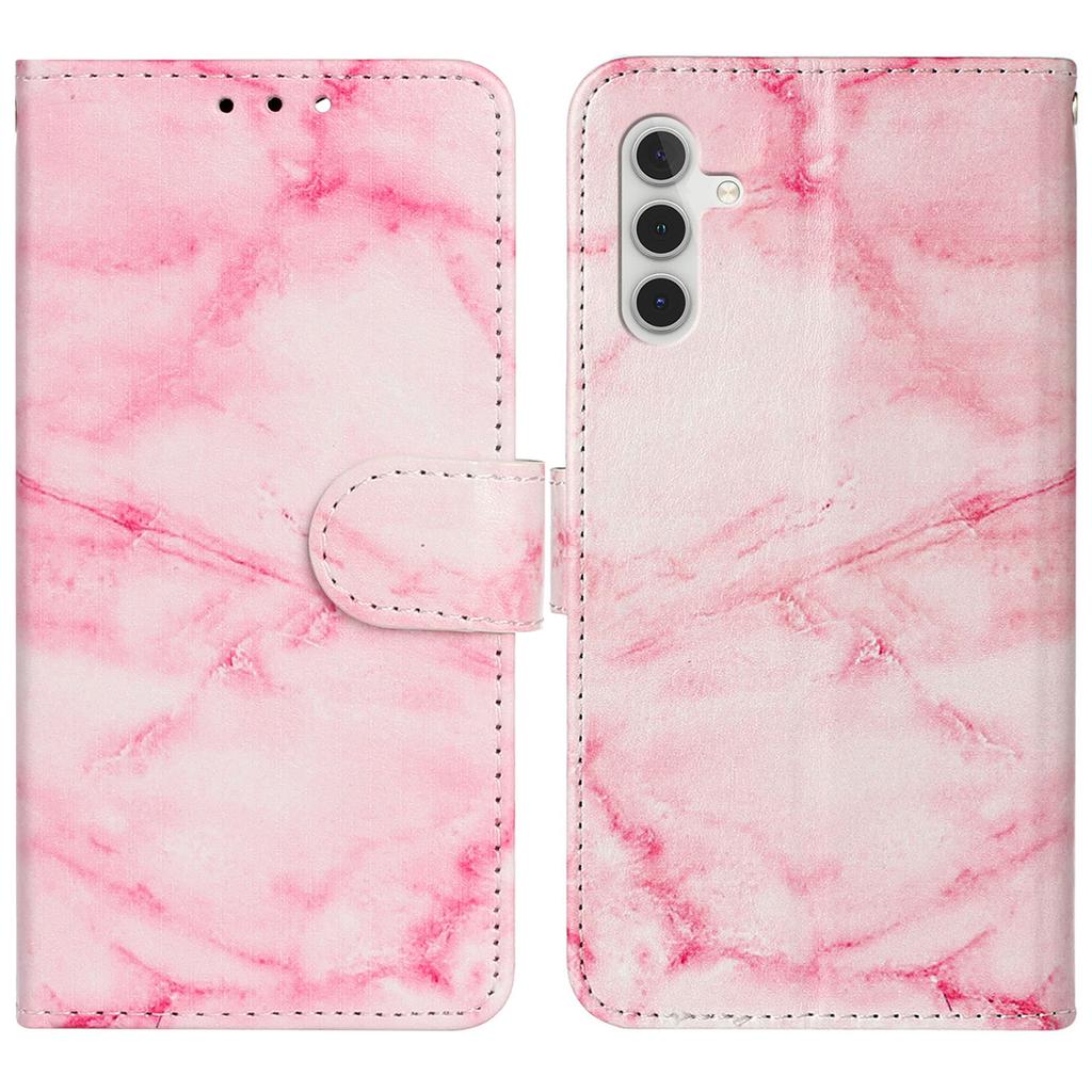For Samsung Galaxy S24 FE Case Pattern Design Leather Flip Phone Cover