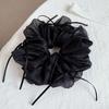 Hair Tie High Elasticity Bowknot Decor Mesh Ballet Style Hair Rope No Damage Non-Slip Lightweight Breathable Summer Hair Accessories