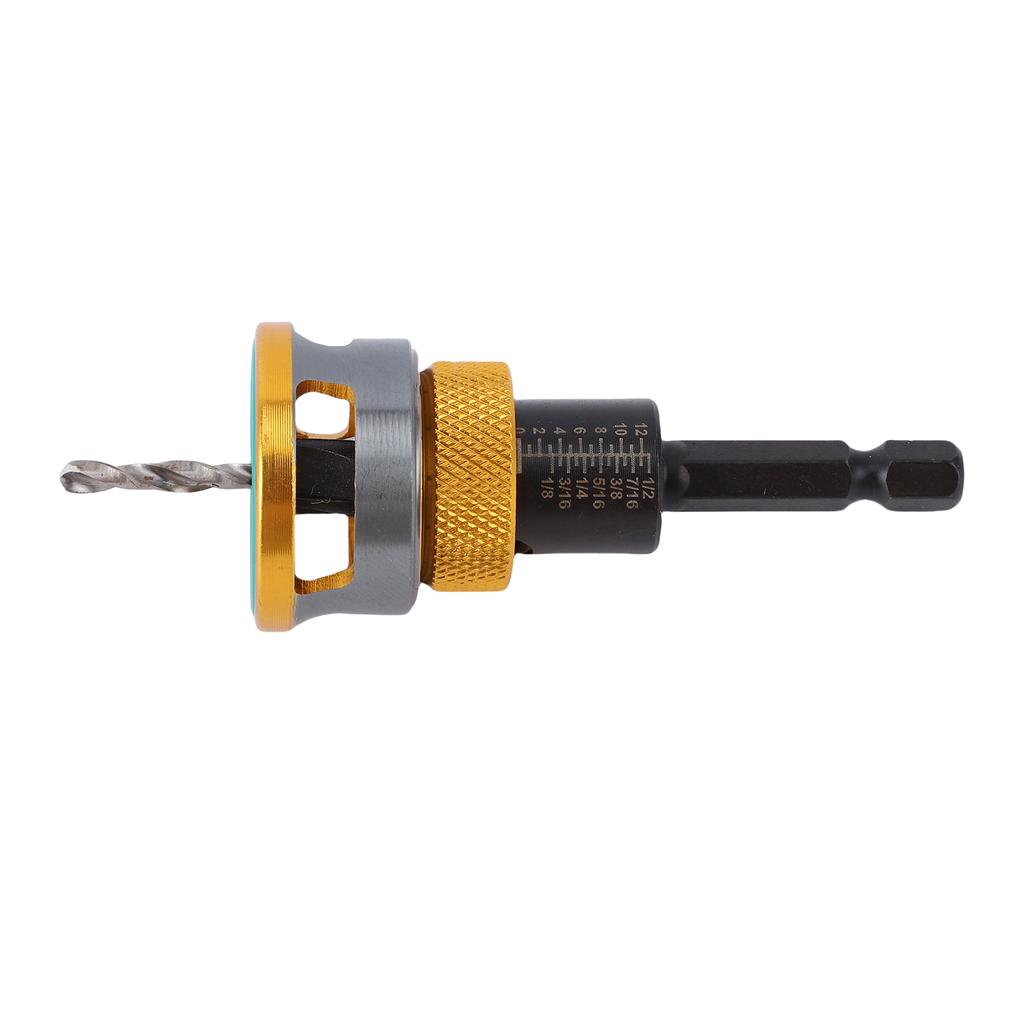 4 Flute Countersink Drill Bit Set Adjustable Depth Woodworking Countersink Drill Bit with Depth Stop