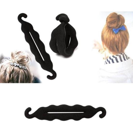Women Magic Sponge Foam Hair Clip Hairdisk Donut Quick Messy Bun Updo Curler