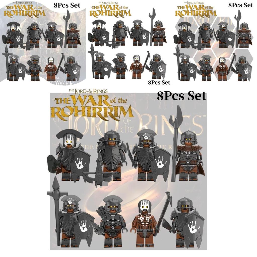 Kt1033 Magic Lord Mini Figure Series Powerful Orc Xp254-261 Children's Educational Building Toy