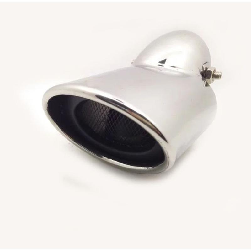 For Nissan Kicks 2017 2018 Car Body Cover Stainless Steel Muffler Pipe Outlet Dedicate Exhaust Tip Tail