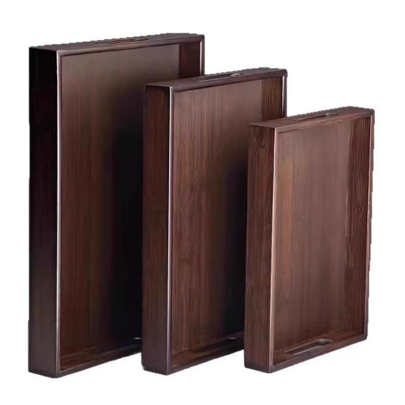 Japanese bamboo tray, Kung Fu tea tray, tea ceremony accessories, restaurant coffee storage tray