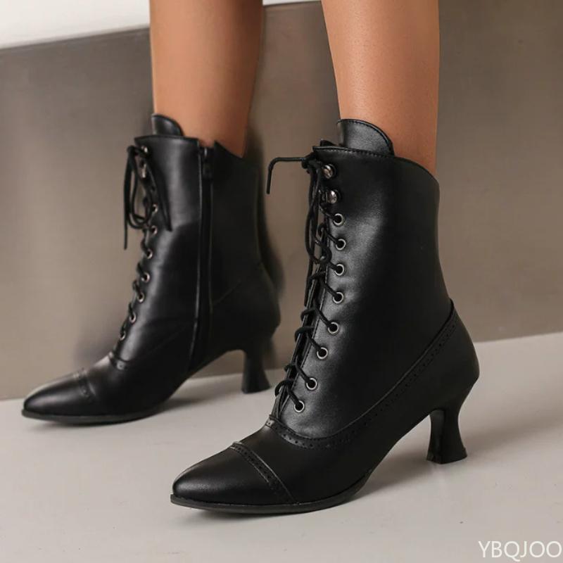 Fashion Winter New Coarse Heel Midsole Short Boots Simple Comfortable Anti slip Wear resistant Fashionable Trendy Women's Boots