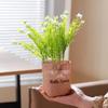 1Pc Potted Plant Northern Europe Simulated Flower Holiday Gifts Weave Modern Simplicity Hangings Home Decoration Plastic