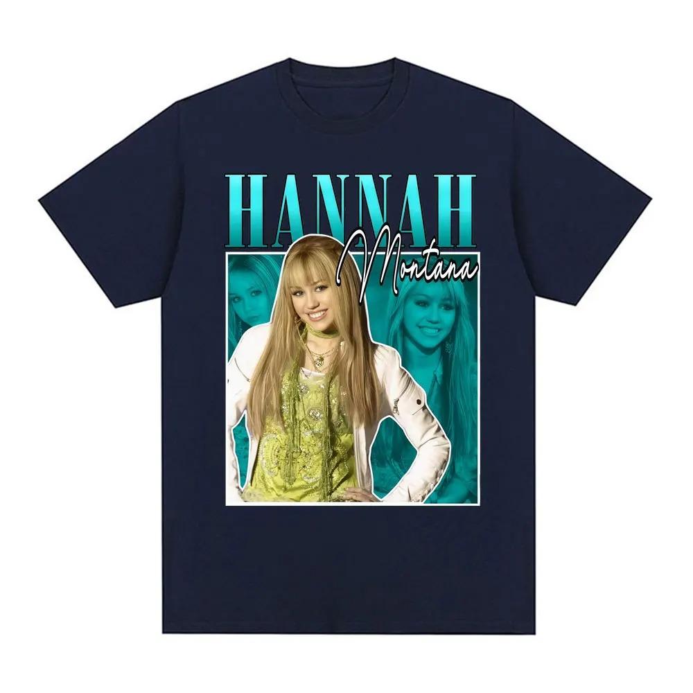 Hannah Montana 90s Vintage Graphics Tee Shirt Men Women Clothing Harajuku High Street T-shirt Fashion Casual Cotton T Shirt