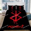 Copripiumino Federa Set Biancheria da Letto Anime Berserk Adulto Ragazzo Ragazza Decorazione Camera da Letto Regalo Bambini Singolo Matrimoniale Grande Dimensioni