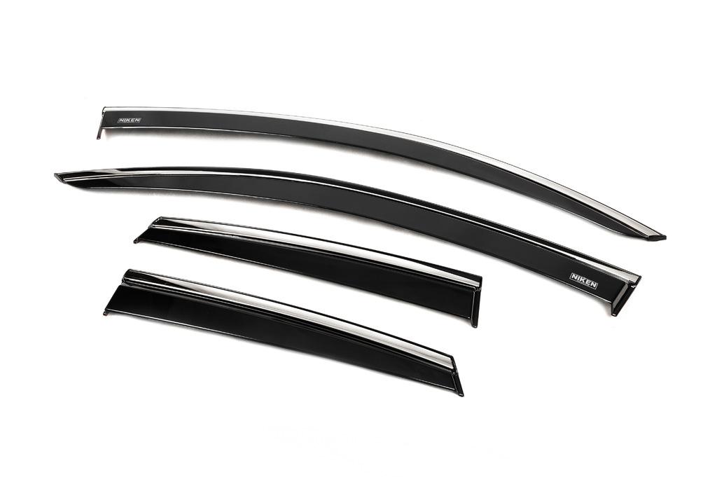 Windshields with Chrome (4 Pcs, Niken) for Opel Crossland X